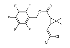 2,3,4,5,6-五氟-3-(2,2-二氯乙烯基)-2,2-二甲基环丙烷羧酸苄酯结构式