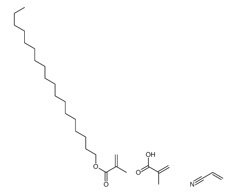 2-methylprop-2-enoic acid,octadecyl 2-methylprop-2-enoate,prop-2-enenitrile结构式