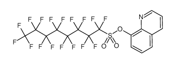 quinolin-8-yl 1,1,2,2,3,3,4,4,5,5,6,6,7,7,8,8,8-heptadecafluorooctane-1-sulfonate Structure