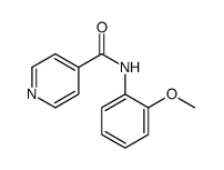 N-(2-甲氧基苯基)-4-吡啶甲酰胺结构式