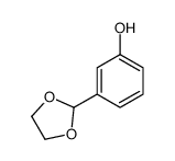 3-(1,3-dioxolan-2-yl)phenol结构式
