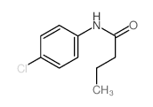Butanamide,N-(4-chlorophenyl)-结构式