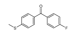 (4-fluorophenyl)(4-(methylthio)phenyl)methanone Structure