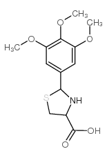 2-(3,4,5-三甲氧基苯基)-1,3-噻唑烷-4-羧酸结构式
