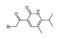 3-(2-bromoacetyl)-6-isopropyl-5-methyl-1H-pyridin-2-one Structure
