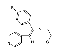 5-(4-fluorophenyl)-6-pyridin-4-yl-2,3-dihydroimidazo[2,1-b][1,3]thiazole Structure