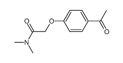 2-(4-ACETYLPHENOXY)-N,N-DIMETHYLACETAMIDE Structure