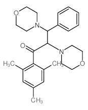 1-Propanone,2,3-di-4-morpholinyl-3-phenyl-1-(2,4,6-trimethylphenyl)-结构式