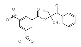 (2-methyl-1-oxo-1-phenyl-propan-2-yl) 3,5-dinitrobenzoate结构式
