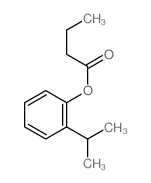 (2-propan-2-ylphenyl) butanoate结构式