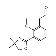 2-[2-Methoxy-2-(formylmethyl)phenyl]-4,4-dimethyl-2-oxazoline结构式