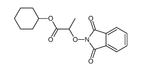 N-(1-Cyclohexyloxycarbonylethoxy)phthalimide结构式