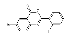 6-bromo-2-(2-fluoro-phenyl)-3H-quinazolin-4-one Structure