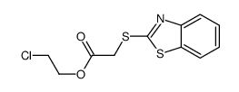 2-chloroethyl 2-(1,3-benzothiazol-2-ylsulfanyl)acetate Structure