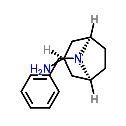 内向-8-苄基-8-氮杂双环[3.2.1]辛烷-3-胺结构式