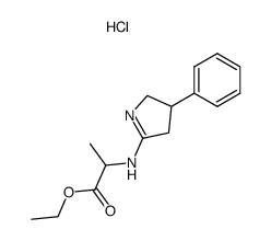 ethyl (3-phenyl-3,4-dihydro-2H-pyrrol-5-yl)alaninate hydrochloride结构式