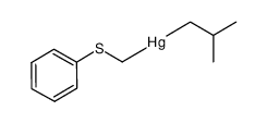 isobutyl((phenylthio)methyl)mercury结构式