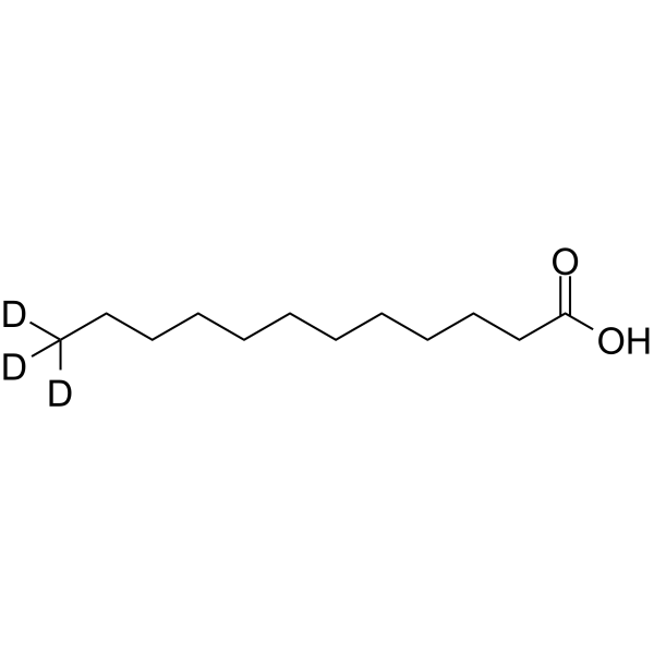 氘代12,12,12-D3十二烷酸结构式