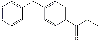 1-(4-benzylphenyl)-2-methylpropan-1-one结构式