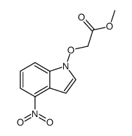 methyl 2-(4-nitroindole-1-yl)oxyacetate结构式