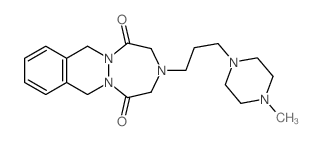 3-(3-(4-Methyl-1-piperazinyl)propyl)-3,4,7,12-tetrahydro-1H-(1,2,5)triazepino(1,2-b)phthalazine-1,5(2H)-dione结构式