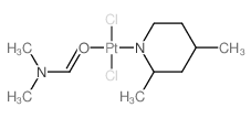 Platinum,dichloro(N,N-dimethylformamide-O)(2,4-dimethylpyridine)-, (SP-4-3)- (9CI) Structure