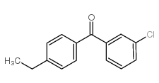 3-氯-4-乙基苯甲酮结构式