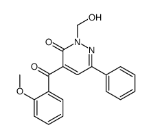 2-(hydroxymethyl)-4-(2-methoxybenzoyl)-6-phenylpyridazin-3-one结构式