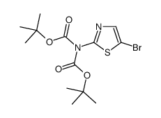N-(5-BROMOTHIAZOL-2-YL)ZAZBIS(BISCARBONIC ACID BIS-1,1-DIMETHYLETHYL ESTER Structure