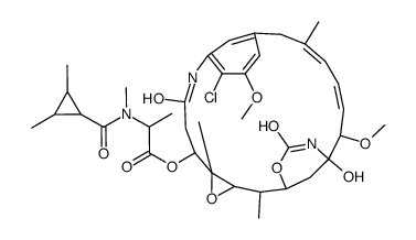 Maytansine, N2'-deacetyl-22-demethyl-N2'-((2,3-dimethylcyclopropyl)carbonyl) Structure