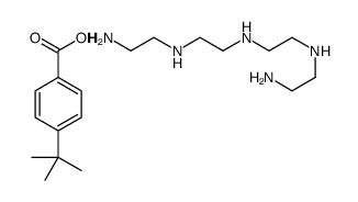 p-tert-butylbenzoic acid, compound with N-(2-aminoethyl)-N'-[2-[(2-aminoethyl)amino]ethyl]ethane-1,2-diamine structure