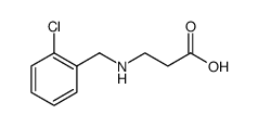 3-((2-氯苄基)氨基)丙酸结构式