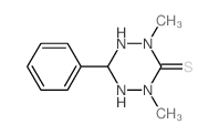 2,4-dimethyl-6-phenyl-1,2,4,5-tetrazinane-3-thione结构式