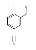 3-(溴甲基)-4-氟苯腈结构式