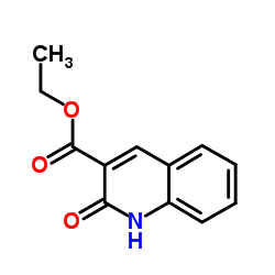 2-羰基-1,2-二氢3-喹啉甲酸乙酯结构式