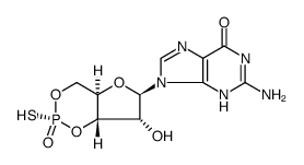 鸟苷3',5'-环一硫代磷酸酯,Rp异构体三乙铵盐结构式
