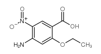 2-乙氧基-4-氨基-5-硝基苯甲酸结构式
