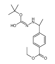 ethyl 4-[(1S)-1-(2-tert-butoxycarbonylhydrazino)ethyl]benzoate结构式