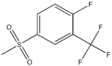 1-fluoro-4-(methylsulfonyl)-2-(trifluoromethyl)benzene Structure