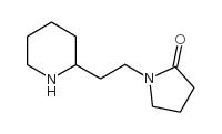1-(2-哌啶-2-基乙基)吡咯烷-2-酮结构式
