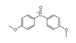 bis(4-methoxyphenyl)methanone-13C结构式