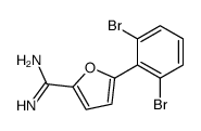 5-(2,6-dibromophenyl)furan-2-carboximidamide结构式