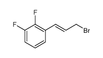 Benzene, 1-(3-bromo-1-propen-1-yl)-2,3-difluoro Structure