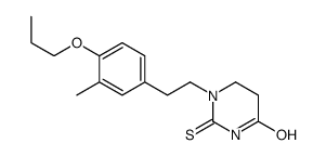 1-[2-(3-methyl-4-propoxyphenyl)ethyl]-2-sulfanylidene-1,3-diazinan-4-one Structure