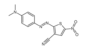 2-[[4-(dimethylamino)phenyl]diazenyl]-5-nitrothiophene-3-carbonitrile Structure