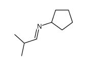 N-cyclopentyl-2-methylpropan-1-imine结构式