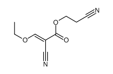 2-cyanoethyl 2-cyano-3-ethoxyprop-2-enoate结构式