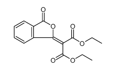 Propanedioic acid, 2-(3-oxo-1(3H)-isobenzofuranylidene)-, 1,3-diethyl ester Structure