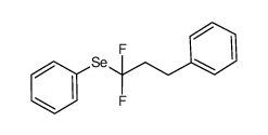 1,1-difluoro-3-phenylpropyl phenyl selenide结构式