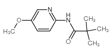 N-(5-甲氧基-2-吡啶基)-2,2-二甲基丙酰胺结构式